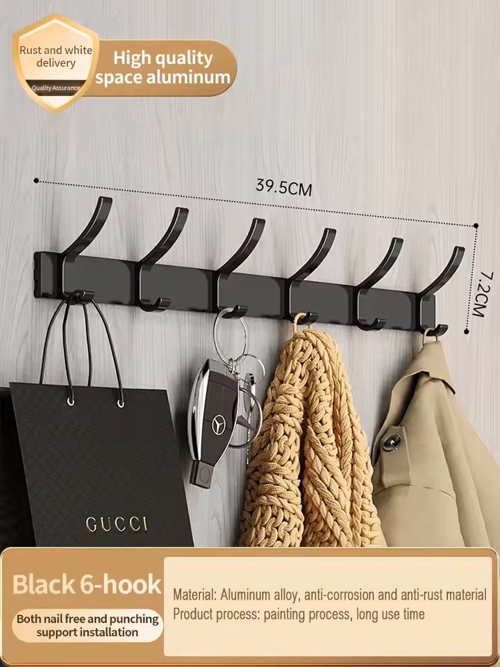 No-Drill Adhesive Towel Bar – Punch-Free Wall-Mounted Towel Rack for Bathroom & Kitchen