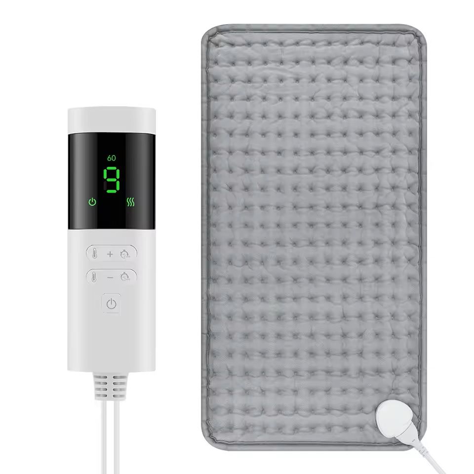 Electric Heating Blanket Thermal Pad – 9-Level Soft Heated Mat for Back, Legs & Home Use 60 by 30 cm