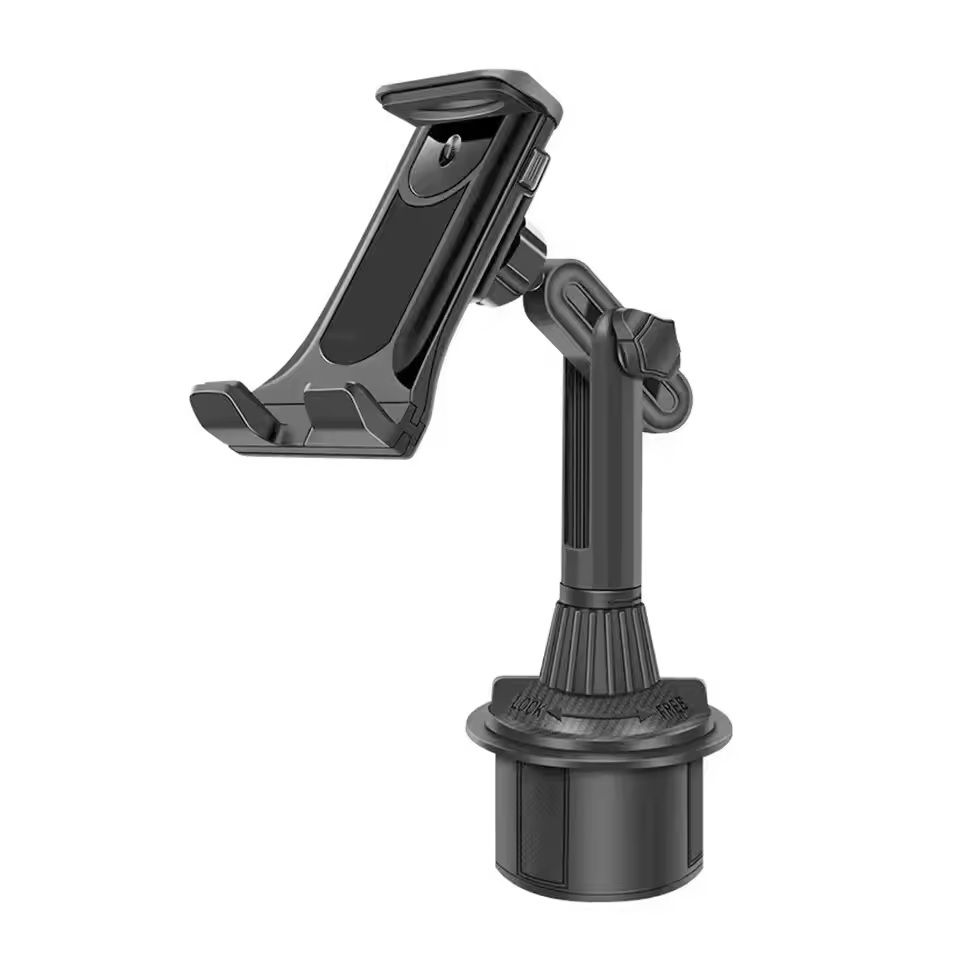 Universal Car Cup/Tablet Stand Adjustable Phone, Tablet & Drink Holder for Cars (Fits iPad, Phone, Bottles)