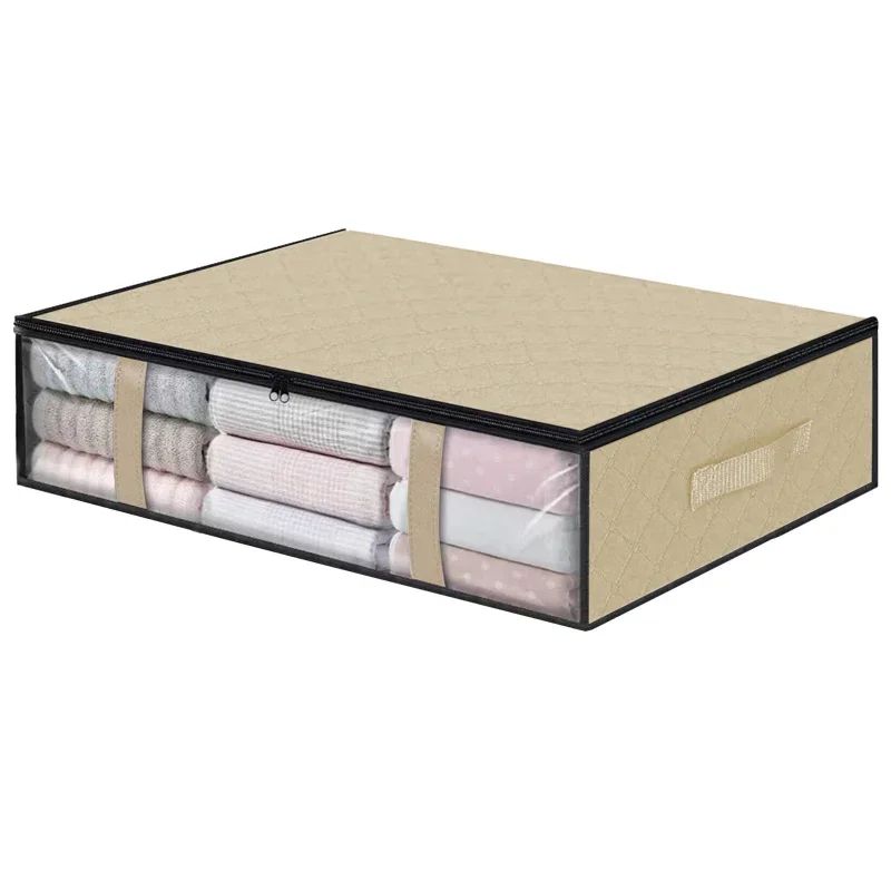 Ultra Space Under Bed Storage Bags - Large Capacity Foldable Quilt & Clothes Organizer, Dustproof Wardrobe Storage Box