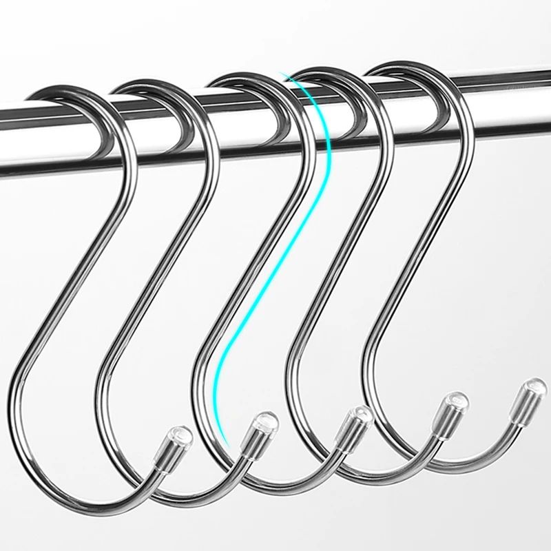 Sharp Hook Design 10 Pack Stainless Steel S Hooks – Heavy Duty Sharp Tip Hangi | Inspire ...
