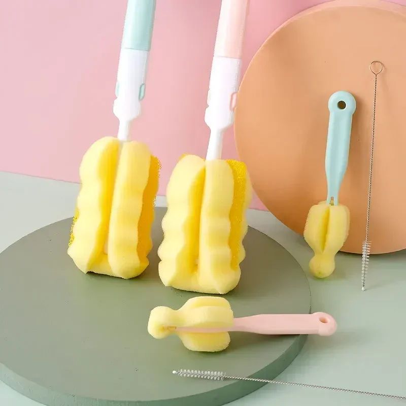 Rotating Sponge Baby Bottle Cleaning Brushes 3 Pcs / Set – Rotating Sponge B | Inspire ...
