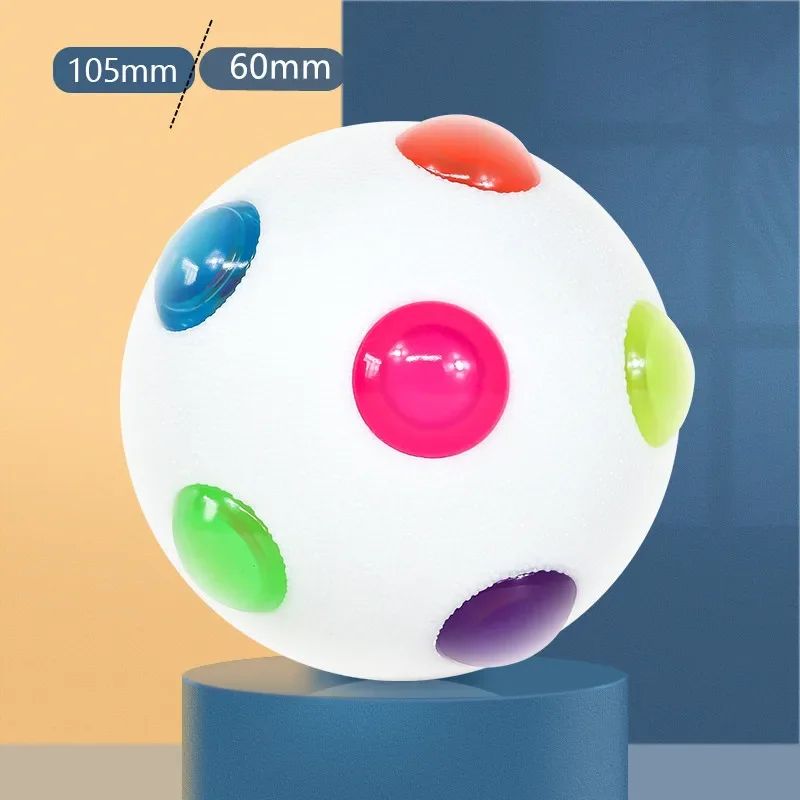 LED Glowing Dog Toy Ball – Flashing Elastic Light-Up Ball for Puppies, Small Dogs & Cats