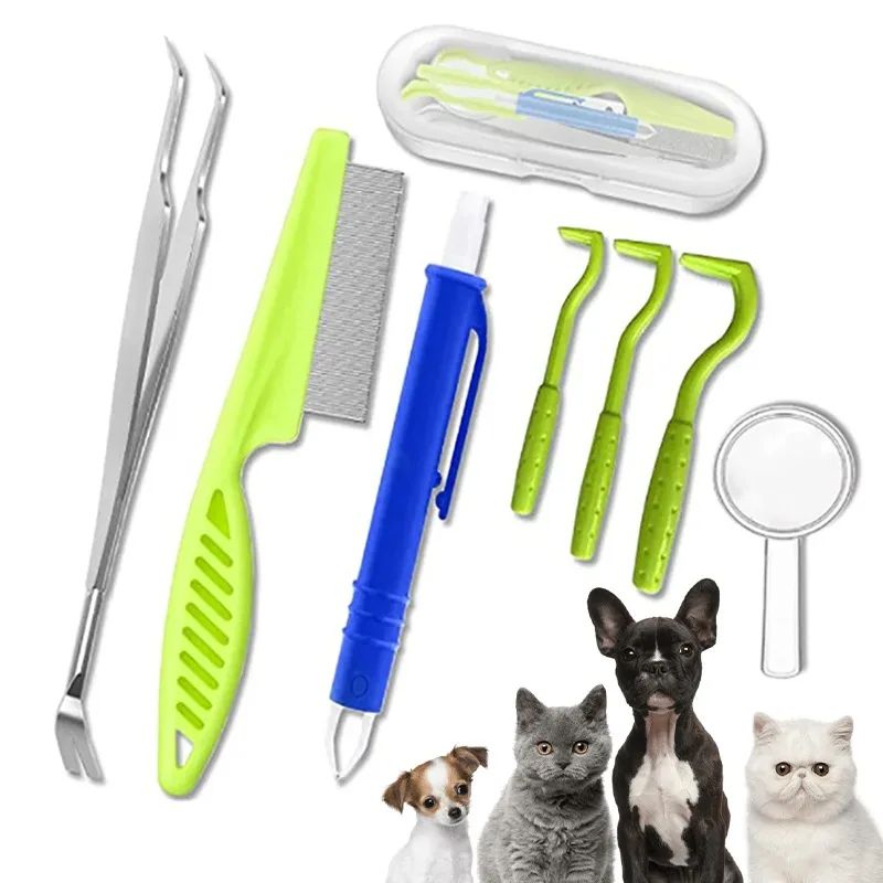 Curated visual reference: Gallery Detail: Pet Tick Flea Removal Kit Easy To Use Hook Extractor