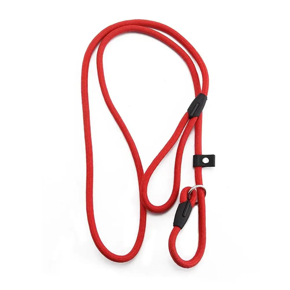 Dog Slip Rope Leash 51.18 in – Strong Nylon Training Lead with Adjustable Slipknot