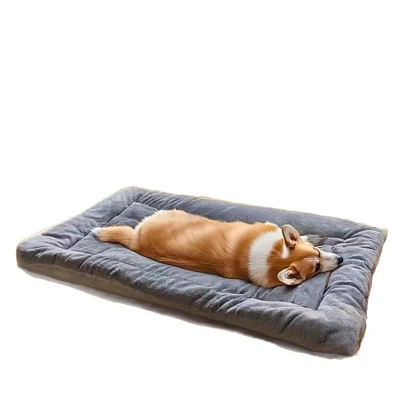 Extra Large Plush Dog Bed Sofa – Thickened Super Soft Polyester Pet Mat & Dog Crate Mat for Large Dogs, Winter Warm