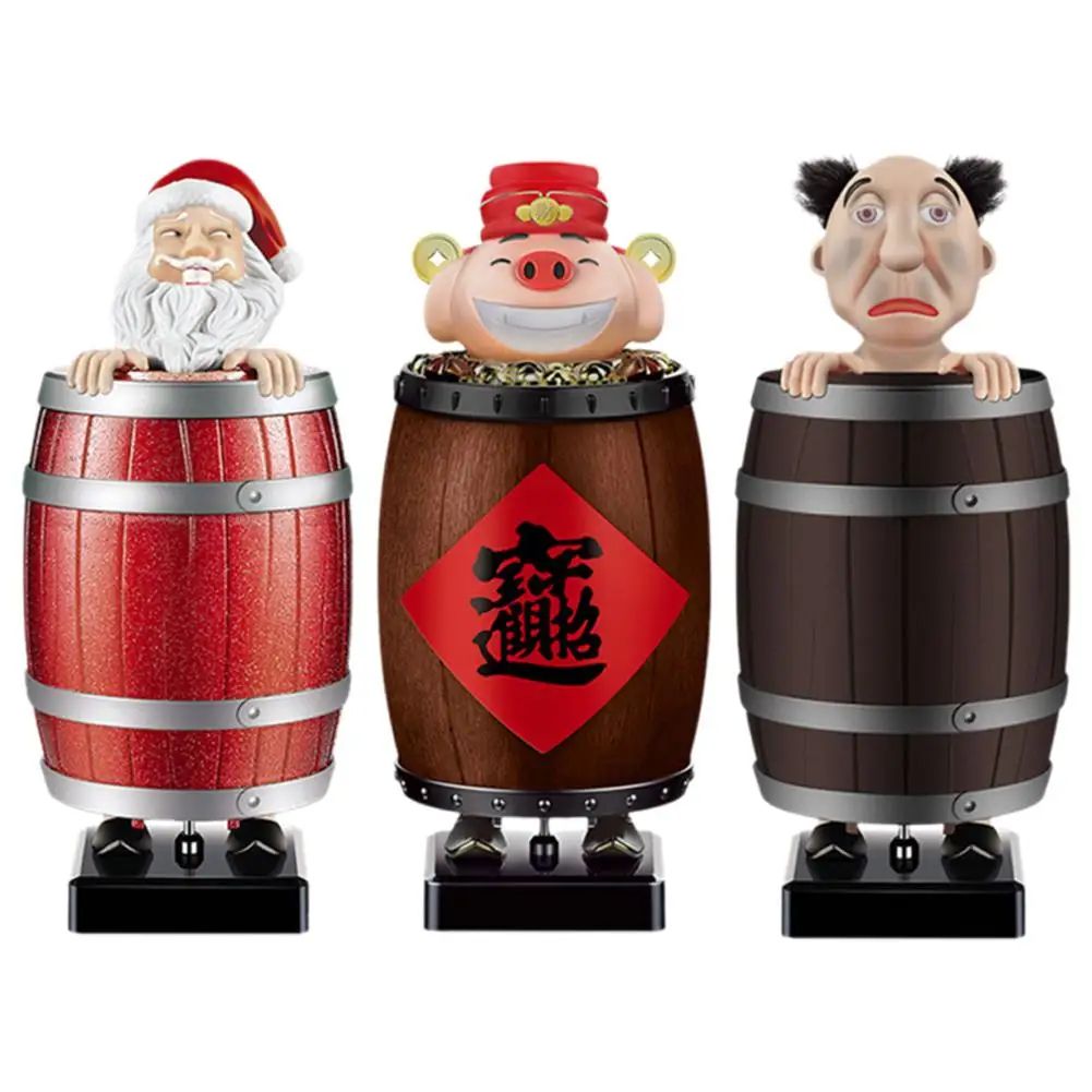funny santa cigarette dispenser Funny Santa Barrel Cigarette Holder Box – Wooden Prank Cigar