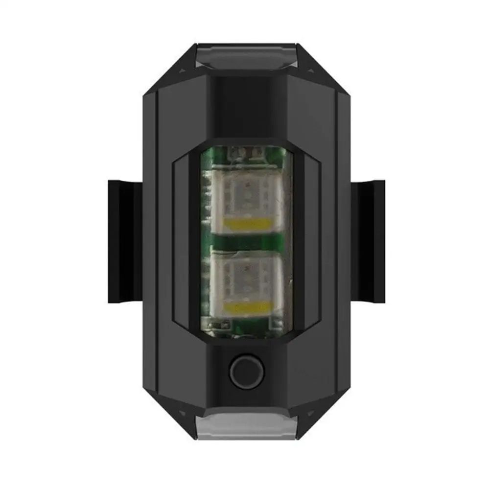 2 Pcs Mini 7-Color LED Strobe Safety Lights – Anti-Collision Flashing Beacons for Drone, Motorcycle & Aircraft