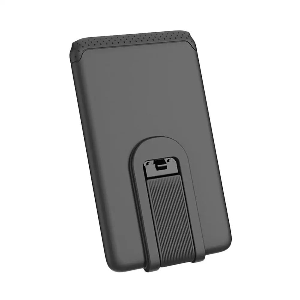 Portable Silicone Phone Wallet Stand – Slim Foldable Stick-On Card Holder with Kickstand for iPhone & Smartphones