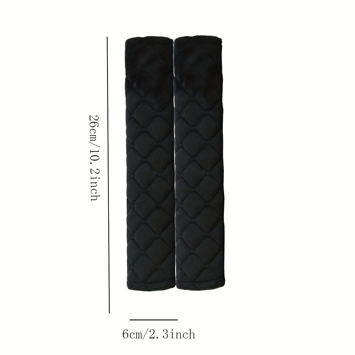 Soft Plush Seat Belt Shoulder Pad โ Extended Comfort Car Safety Strap Cover, Solid Color Cushion Protector