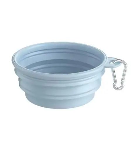 Collapsible Silicone Dog Bowl - Folding Travel Pet Food & Water Dish for Dogs, Cats & Puppies, Portable Drinking Bowl