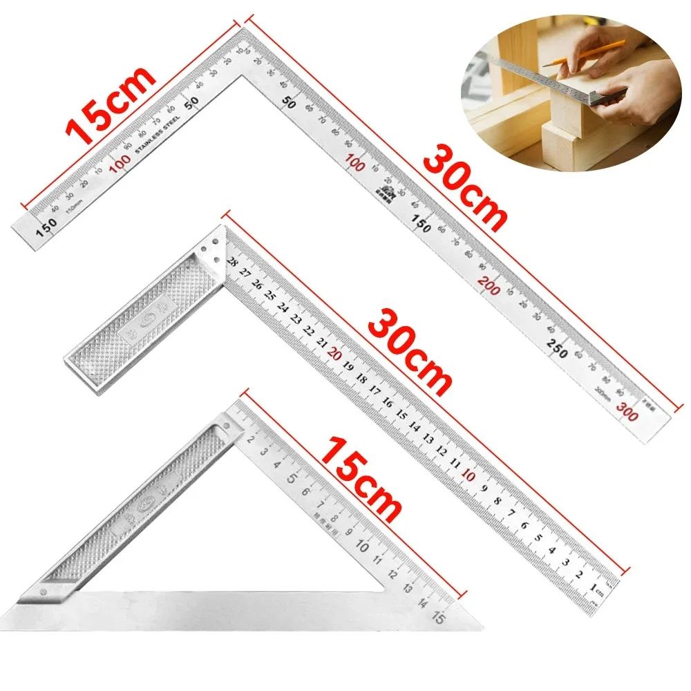 90 Square Ruler 90° Aluminum Alloy Square Ruler - Right Angle Woodworking Me | Inspire ...