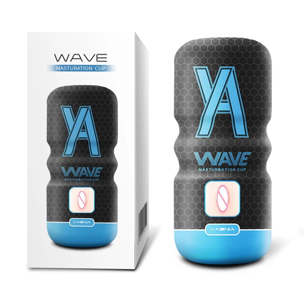 Powerful Suction Realistic Male Masturbator Cup – Textured Soft Silicone Stroker Sleeve Massager for Men