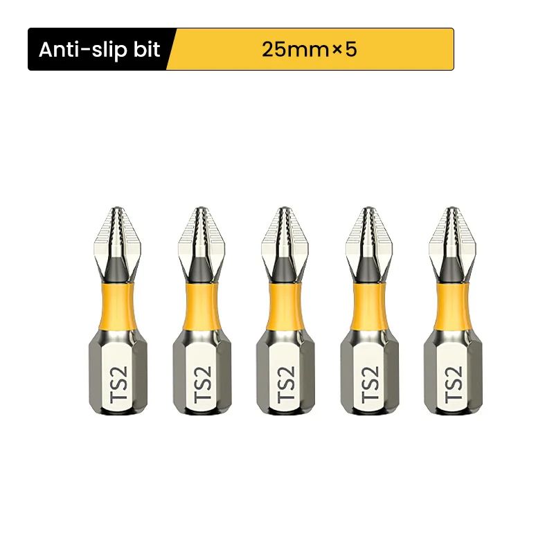 PH2 Magnetic Non-Slip Cross Screwdriver Bit Set | Hardened Steel Batch Head Drill Bits 25-150mm for Power Tools