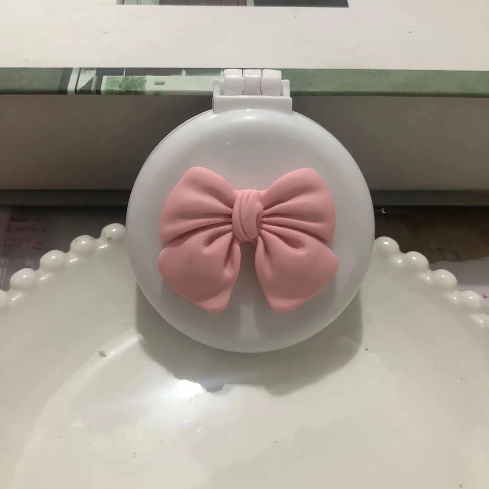 Cute Bow Air Cushion Hair Brush Anti-Static Detangling Comb – Folding/Non-Folding Scalp Massage Hairbrush for Women