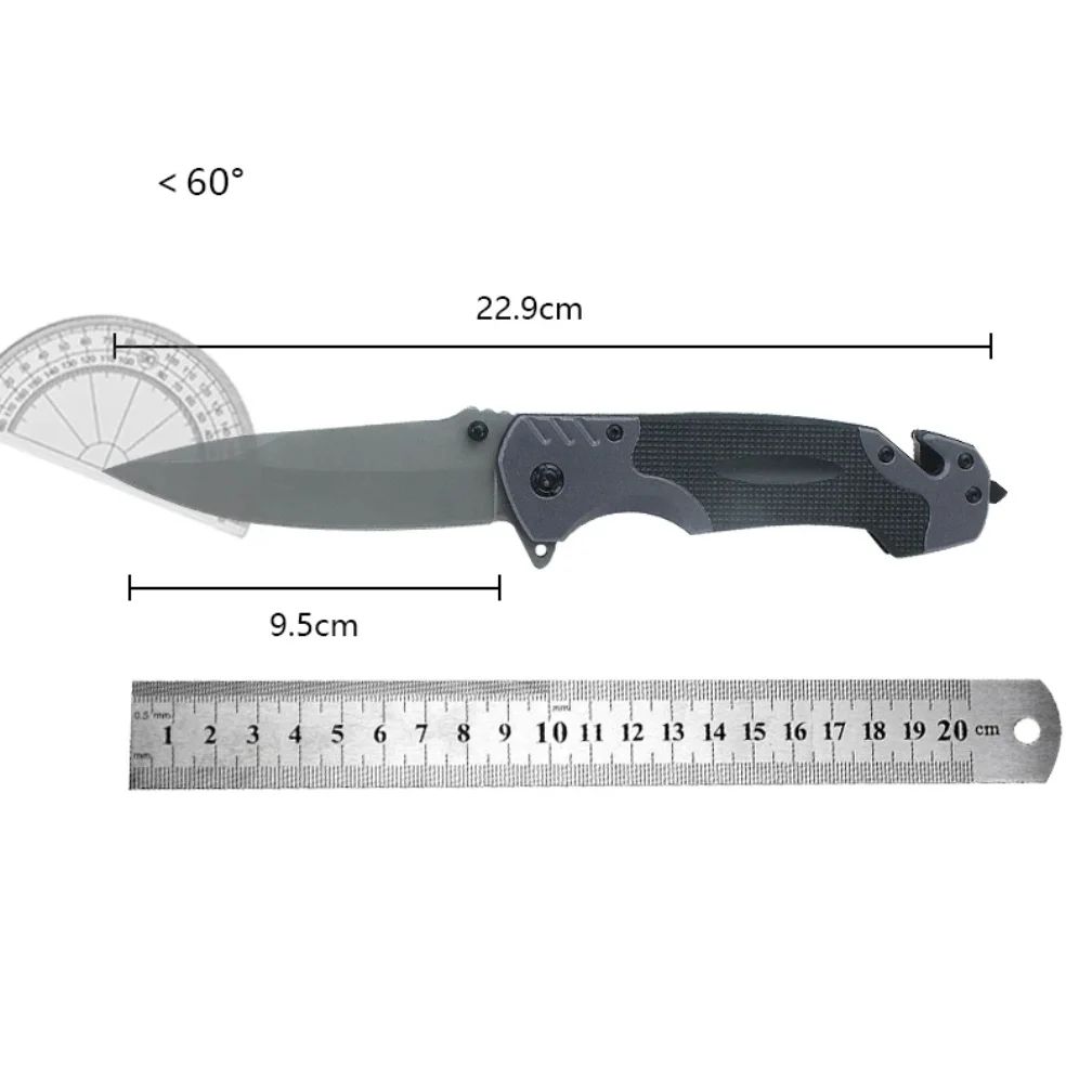 Outdoor Folding Pocket Knife Multi-Tool for Camping & Survival EDC Sharp Tactical Utility Knife for Hiking and Travel