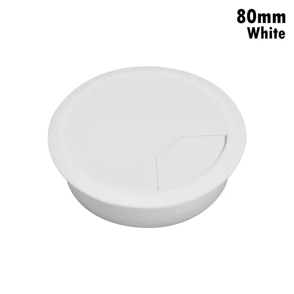 Desk Cable Grommet Wire Hole Cover | Office Table Cord Organizer Outlet Port Insert, Cable Passing Box for Clean Setup