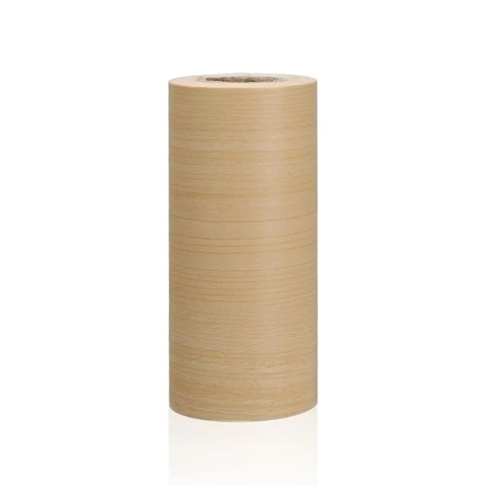 Self-Adhesive Waterproof Vinyl Wood Grain Wall Border Trim Sticker Baseboard Waist Line Decor for Living Room