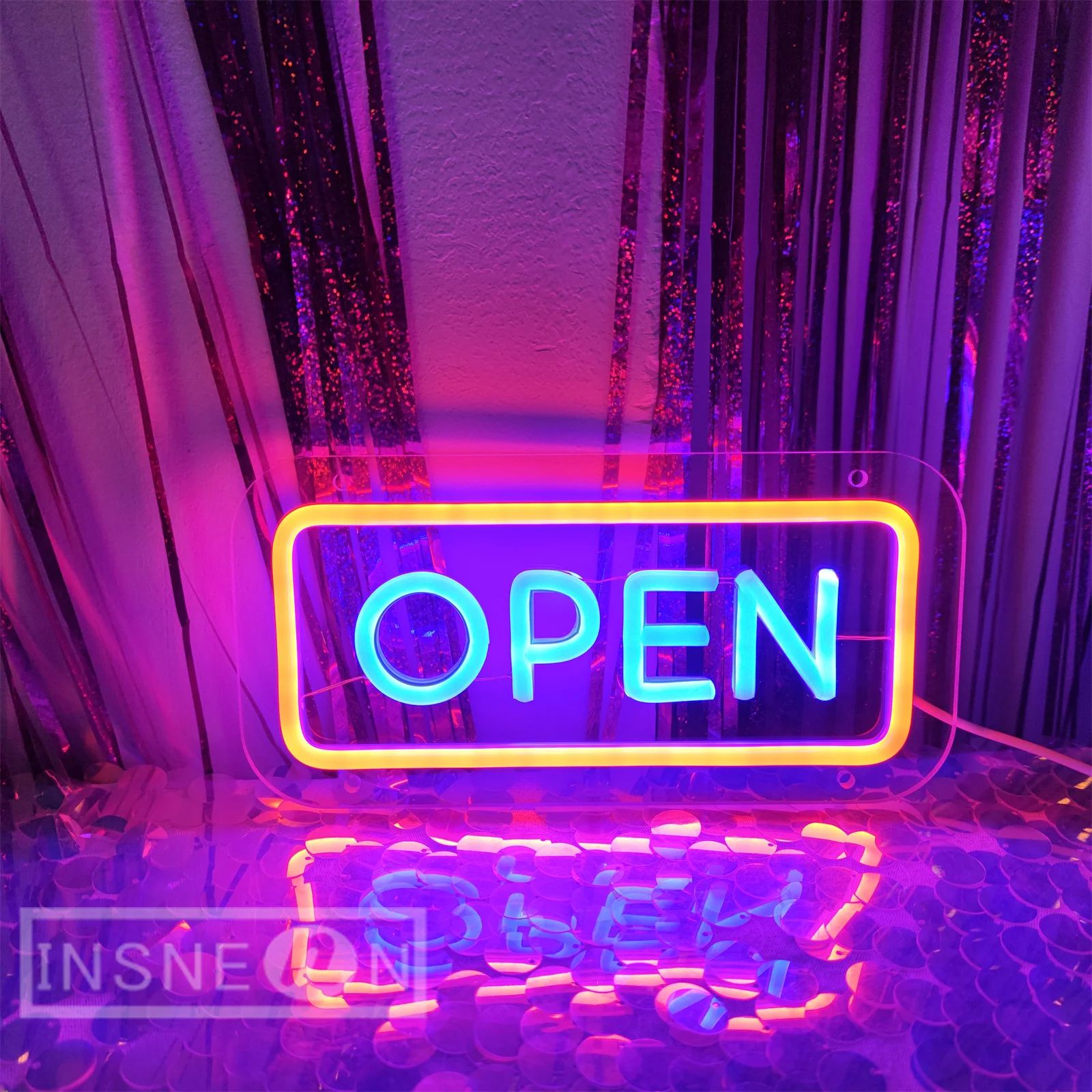 LED Open Neon Sign for Shop Window – USB Wall Hanging Light | Inspire ...