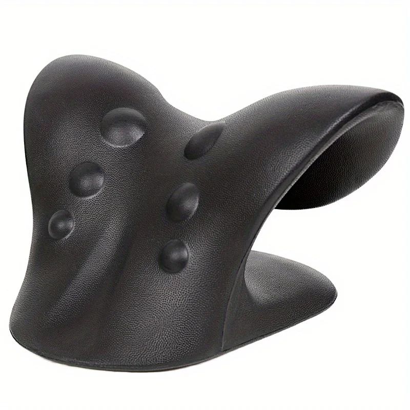 Portable Cervical Traction Neck Pillow - Shoulder Relaxation Corrector for Spinal Alignment, Tension & Neck Pain Relief