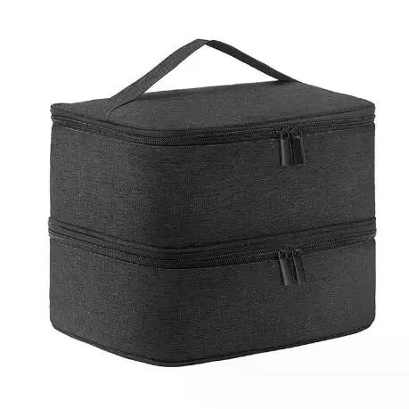 Double-Layer Nail Polish Storage Bag 30 Compartments | Portable Nail Care Organizer Case for Essential Oils & Cosmetics