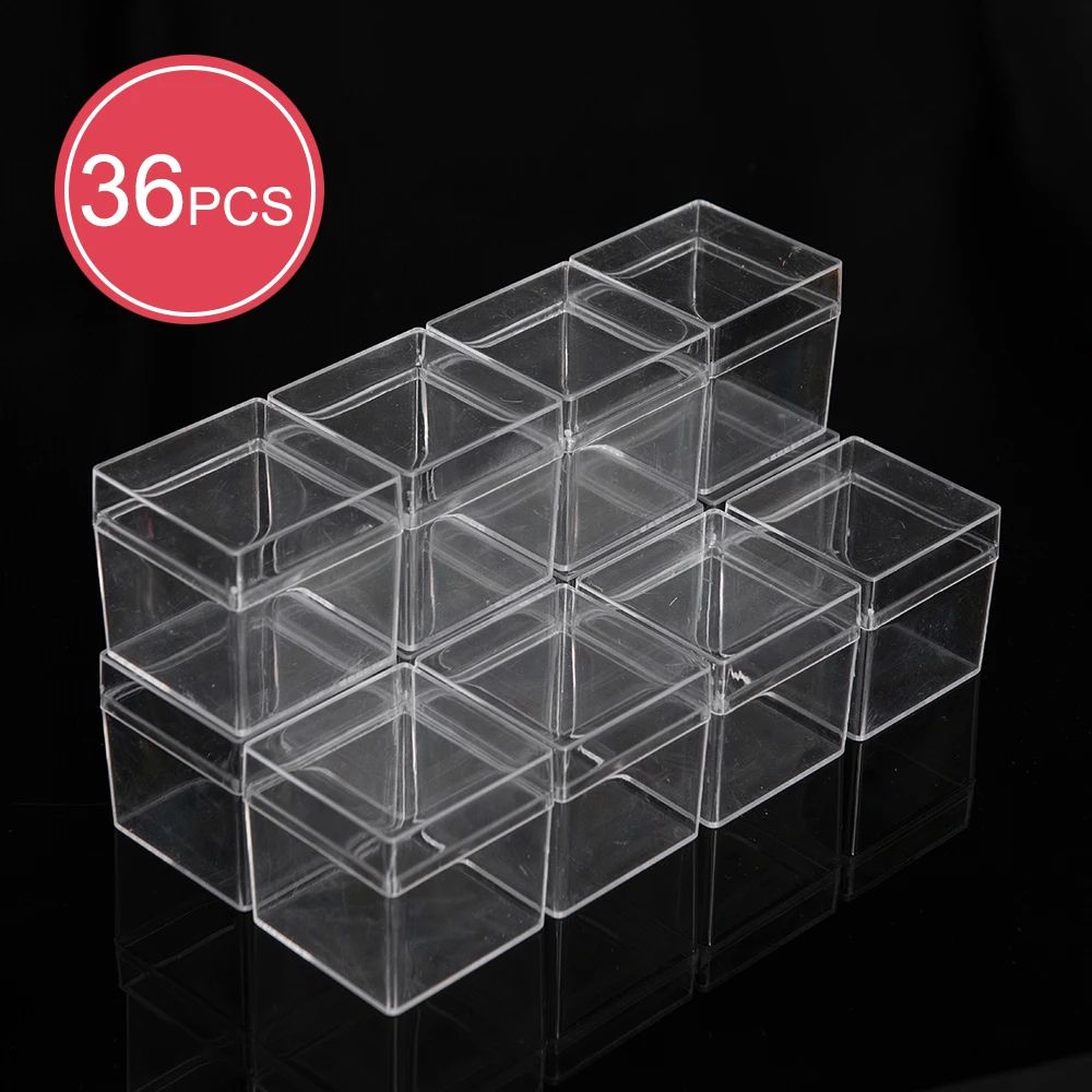 Square Box Transparent Food Grade Transparent Square Plastic Storage Boxes with Ope | Inspire ...