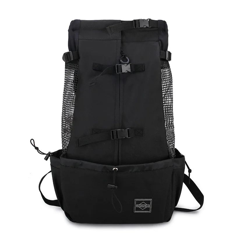 Breathable Dog Carrier Shoulder Backpack Waterproof Washable Pet Travel Bag for Hiking Outdoor Bicycle with Ventilation