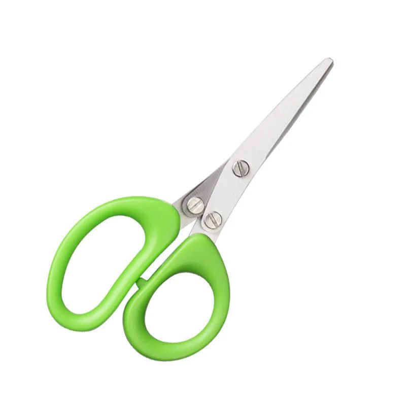 Multifunctional 5-Layer Stainless Steel Herb Scissors | Kitchen Scallion Cutter for Spices, Onion, Seaweed & Herbs