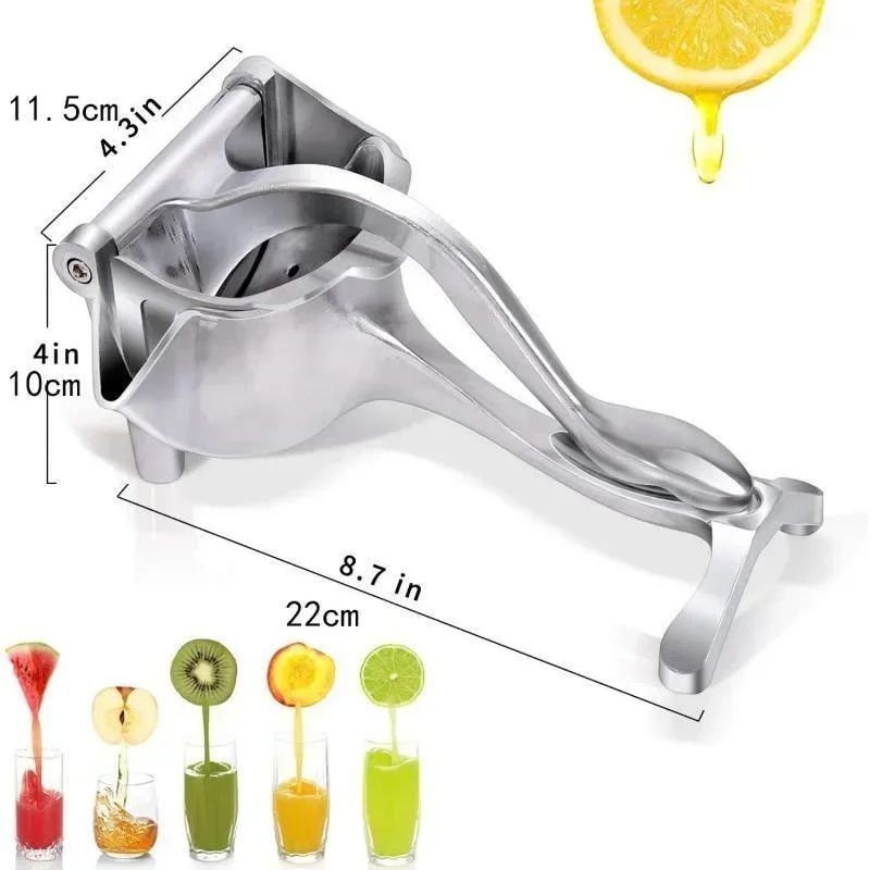 Manual Aluminum Alloy Fruit Juicer Squeezer | Handheld Fresh Citrus Juice Extractor for Lemon, Lime, Ginger & More