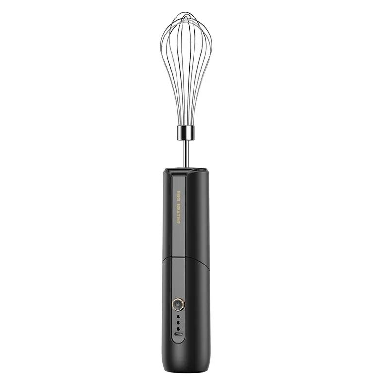 Wireless Electric Egg Beater Rechargeable Foldable Handheld Food Mixer – Cake & Cream Mixer with Dual Whisks