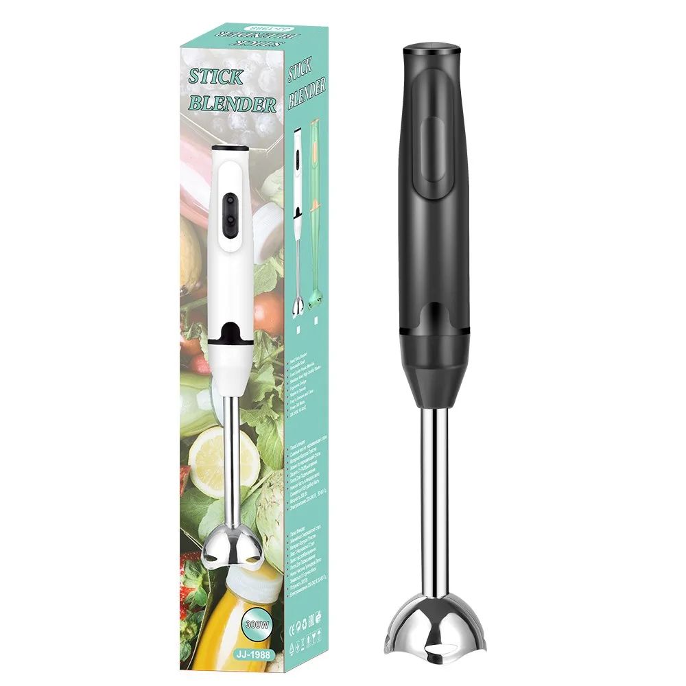 Immersion Stick Mixer Electric Handheld Blender – Portable Vegetable & Meat Grinder for Smoothies, Soups, and Purees