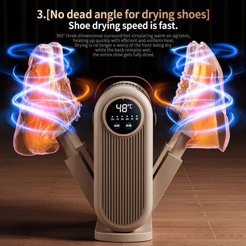 4-Arms Foldable Shoe Dryer – Electric Shoe Dehumidifier & Bo | Inspire ...