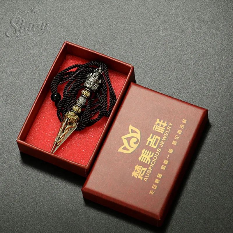 Nepal Tibetan Brass Vajra Pendant - 2.64 in Copper Buddhist Necklace Accessory Spiritual Gift