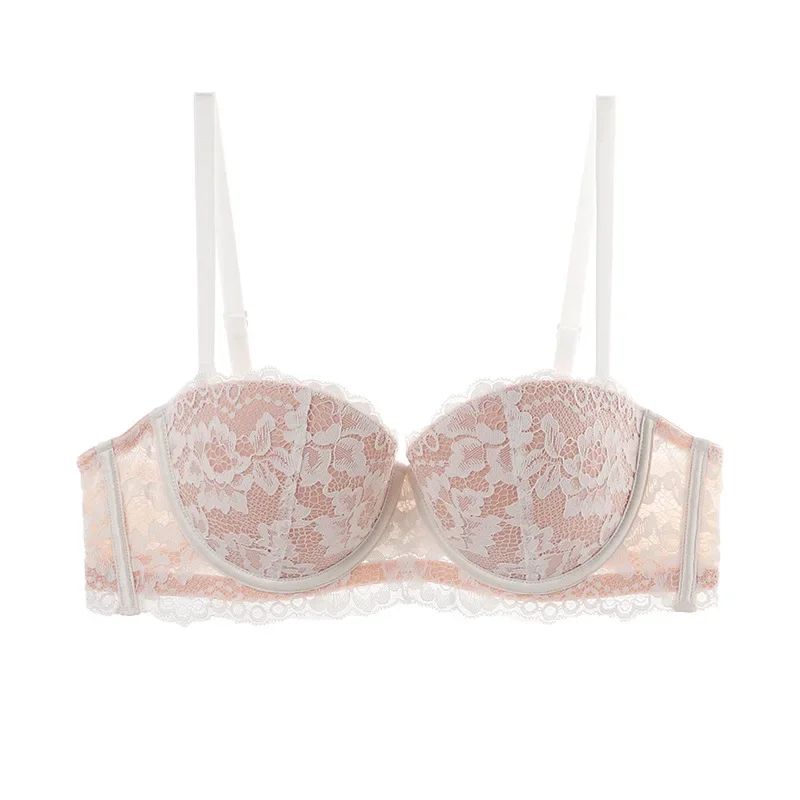 Dawndesslo Floral Lace 1/2 Cup Push-Up Bra – Convertible Underwire Lingerie