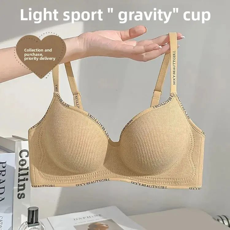 Thickened Wireless Push Up Bra 2.36 in – Seamless Invisible Anti-Slip Support for Small Chest