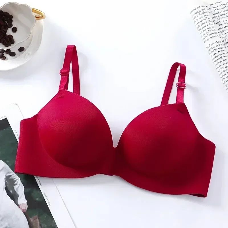 Womens Seamless Wireless Push Up Bralette – Sexy 3/4 Cup Breathable Everyday Bra