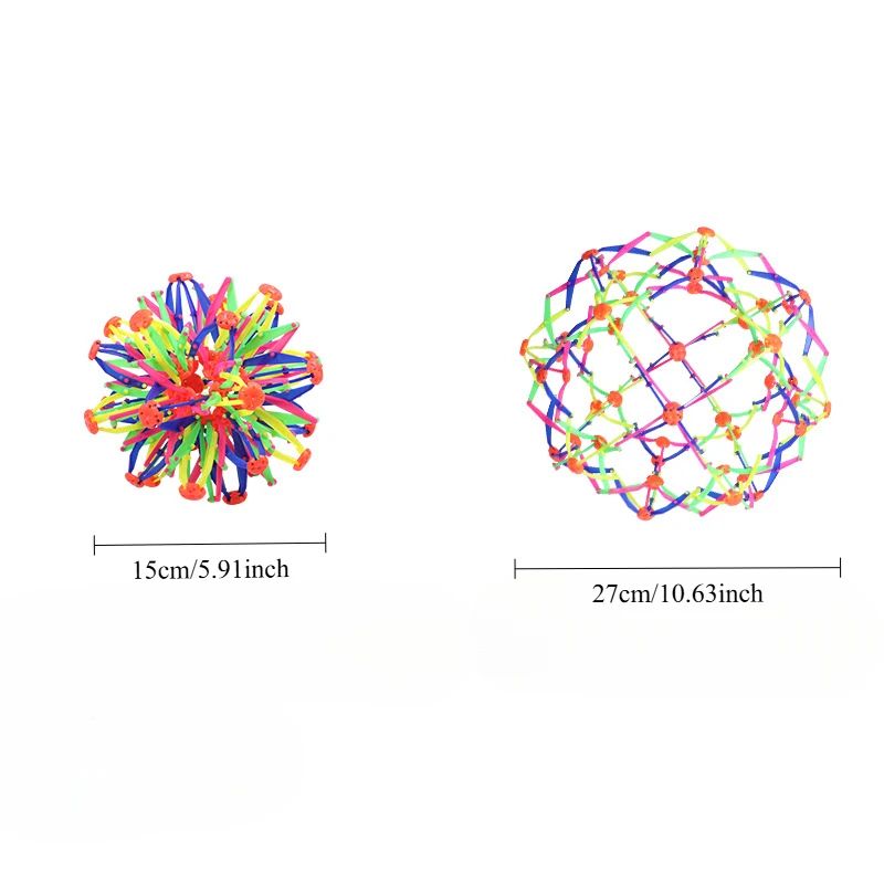Rainbow Expandable Stress Ball – Colorful Sensory Fidget Magic Ball Toy for Kids