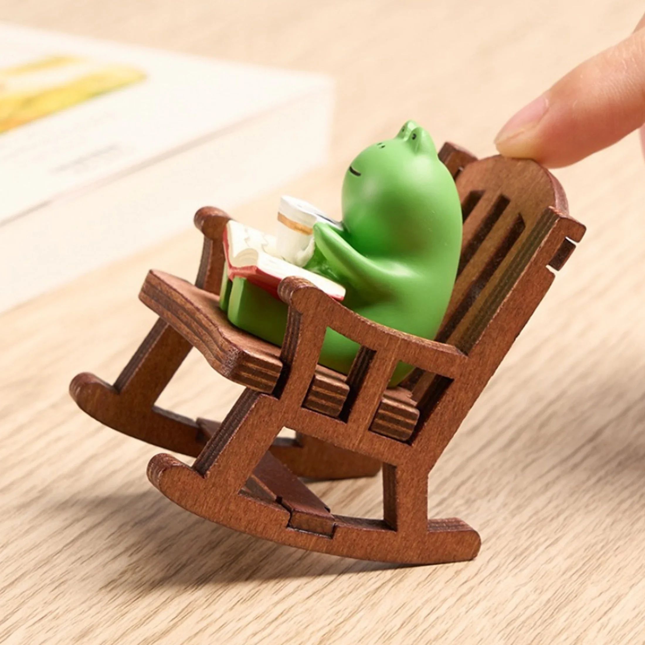 Frog Rocker Pininterest Cute Frog Rocker Chair Figurine – Japanese Healing Desktop & | Inspire ...