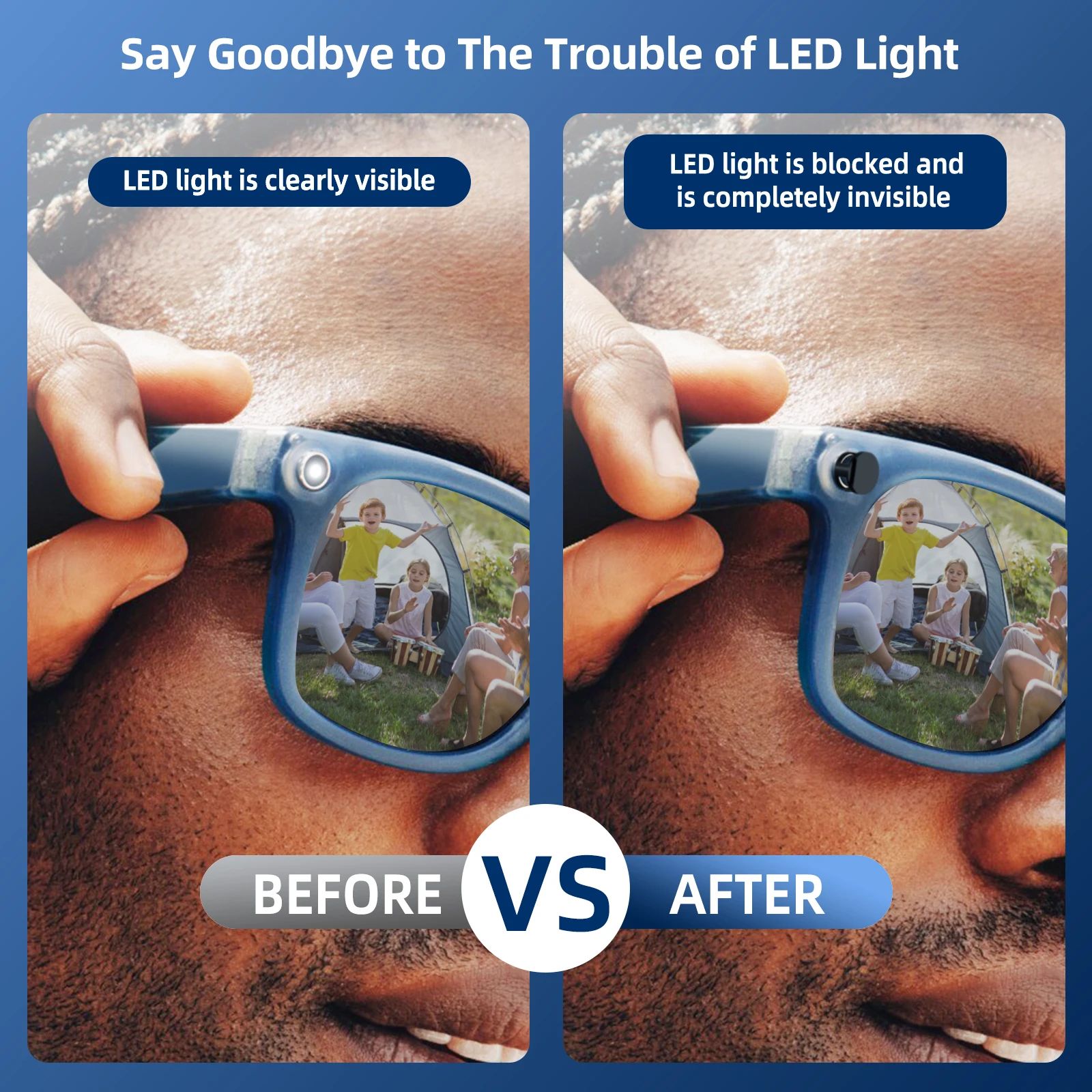 StealthShield LED Light Cover for Ray-Ban Meta & Oakley Meta | Inspire ...