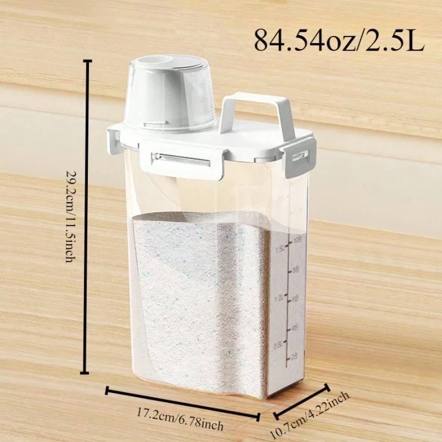 0.66 gal FreshLock Airtight Food Storage Container – Moisture-Proof Grain & Rice Sealed Box