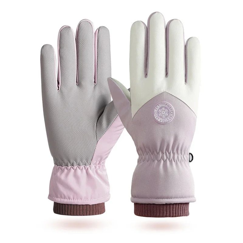 Winter Thermal Ski Gloves for Couples – Waterproof Touchscreen Non-Slip Snow Gloves