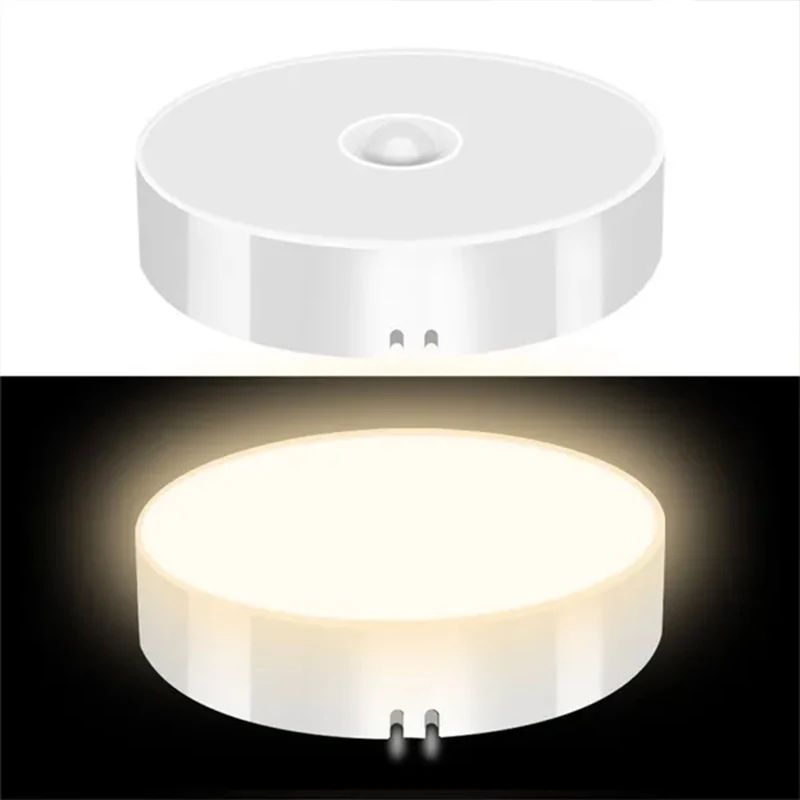 Rechargeable PIR Motion Sensor LED Night Light – Magnetic Wireless Cabinet & Closet Lamp