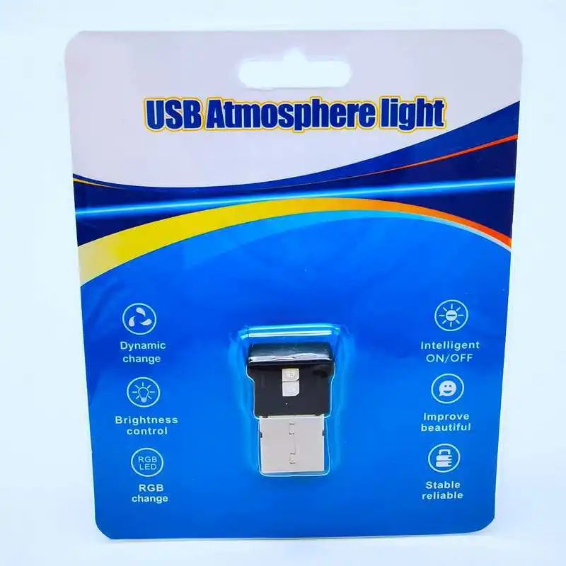USB RGB Ambient Light Mini LED for Car, Laptop & Keyboard – Smart Atmosphere Night Light