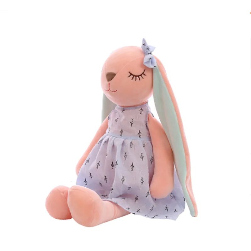Cute Bunny Plush Toy – Soft Soothing Rabbit Stuffed Animal Doll for Kids