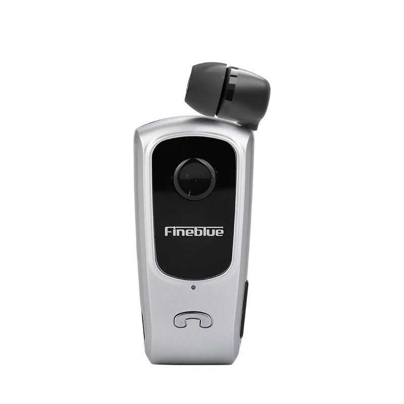 FineBlue F920 Bluetooth 5.3 Retractable Wireless Earbud Headset – Clip-On Sports Earphone with Vibration Call Alert