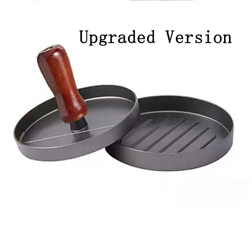 Aluminum Burger Press Patty Maker – Non-Stick Hamburger Mold for BBQ & Kitchen