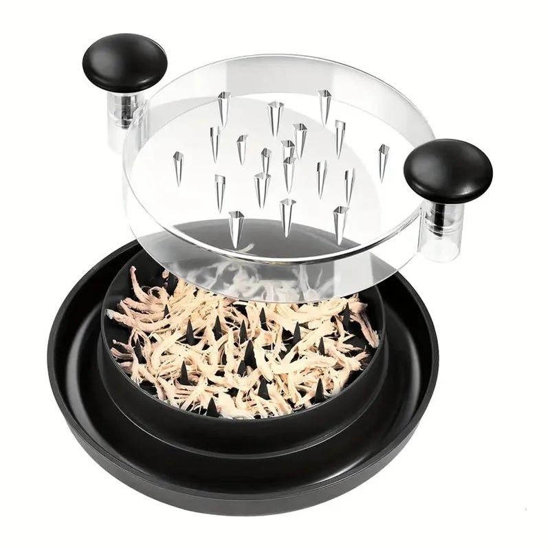 Rotating Chicken Shredder Tool – Manual Meat Shredder for Chicken, Pork & Beef with Non-Slip Base