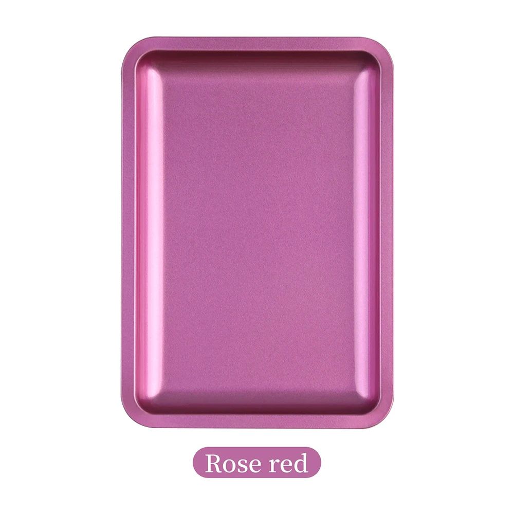 Stainless Steel Nail Art Organizer Tray – Multifunctional Desktop Nail Tools Storage & Display Dish