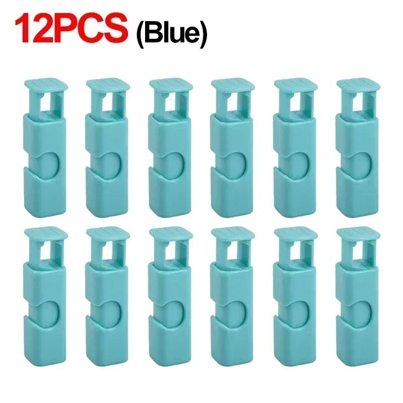 12pcs Reusable Food Bag Sealing Clips – Plastic Snack Bag Sealers for Fresh Storage