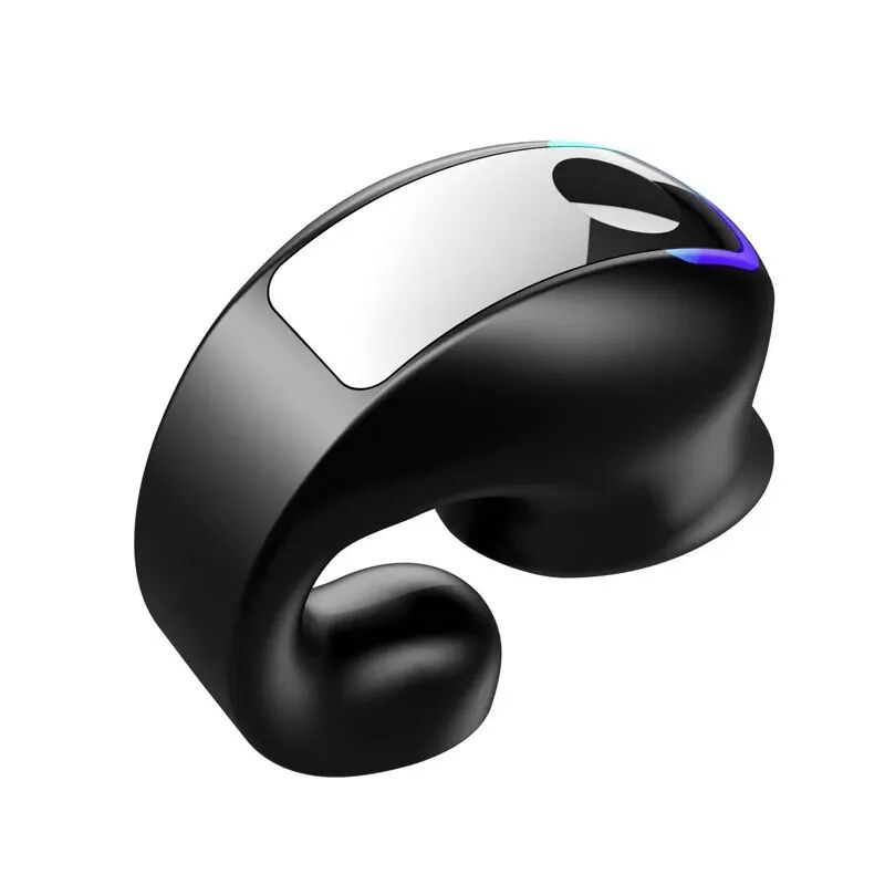 Wireless Bone Conduction Ear Clip Headphones – Bluetooth 5.3 Open-Ear Sport Earbuds with Mic